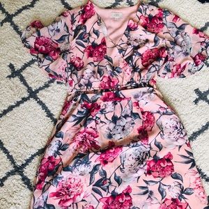 Chiffon floral print dreas